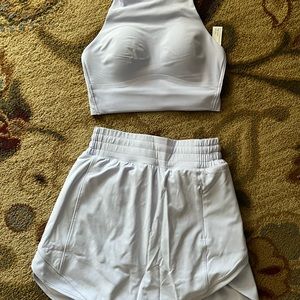 NEW!! LULULEMON HOTTY HOT SKIRT & CLOUD BRA SET